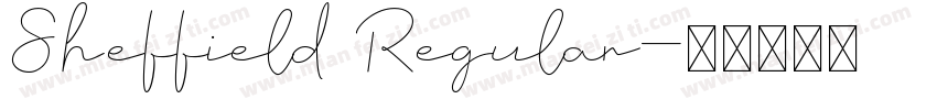 Sheffield Regular字体转换